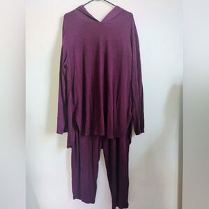 Alfani Intimates | Deep Purple Hooded Lounge Set | XXXL | EUC